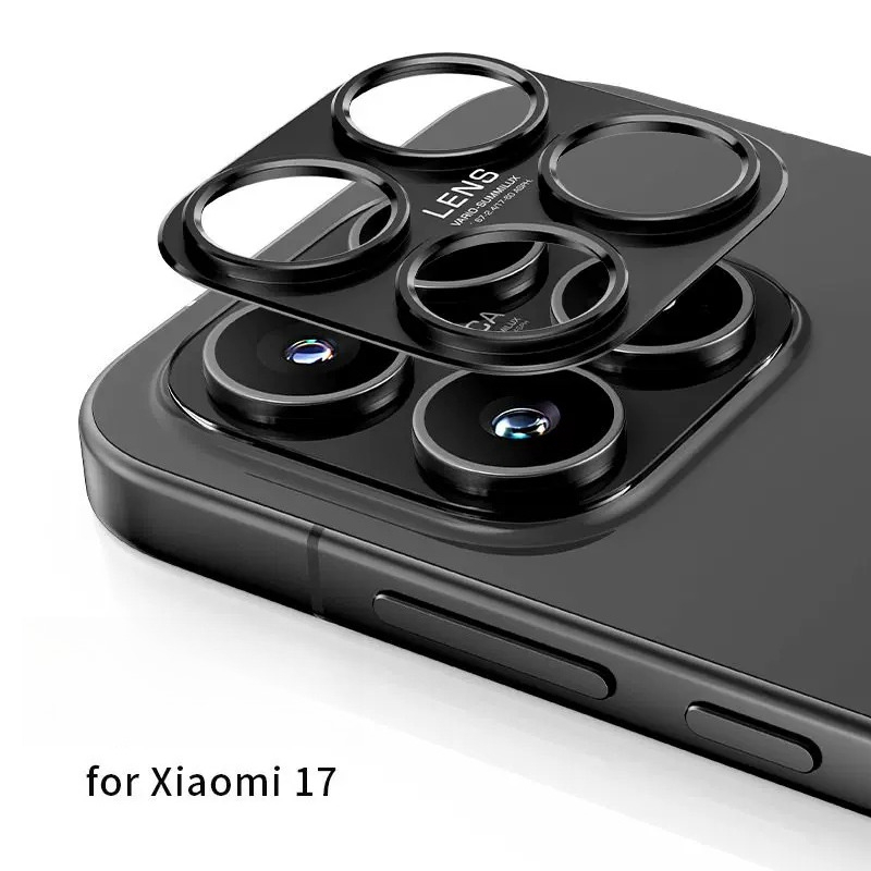 Photography Kit Pro Xiaomi 17 Ultra - Black Metal Camera Lens Screen Protector