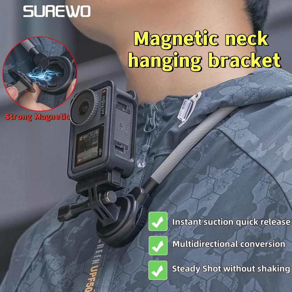 SUREWO Magnetic Quick Release  - đánh giá và giá Gopro Action Camera Hero 11 Black