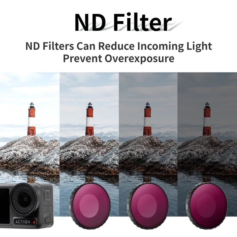 DJI Osmo Action 5pro/4 Filter  - đánh giá và giá Nd Filter Set