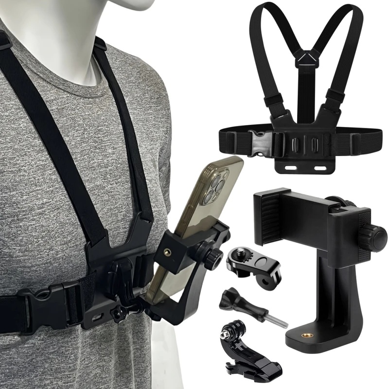 Phone Chest Strap Mount Belt f - đánh giá và giá Gopro Action Camera Hero 11 Black